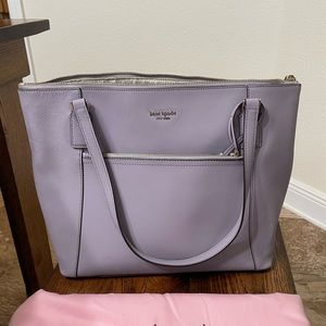 Kate Spade Cameron Pocket  Icy Lavender Tote